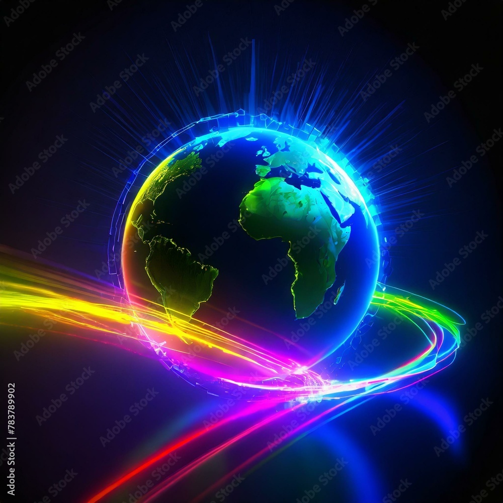 Glow futurism the the Earth Ai Generation
Glow futurism the the Earth Ai Generation
