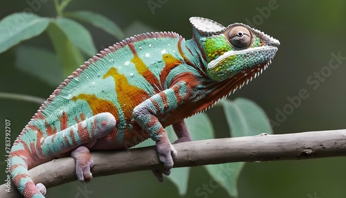 A-Chameleon-Changing-Color-To-Match-Its-Surroundin- 2 © Sahir
