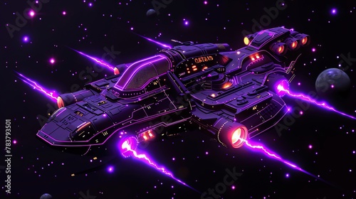 Space pirate raid, Interstellar looting, Chaotic and bold, Galactic battle