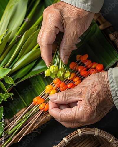 Traditional crafts, cultural art, handmade creations, authentic and detailed