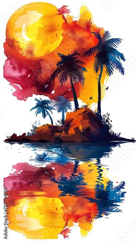 Tropical island, Pirates and palm trees, Sunny and relaxing, Seaside