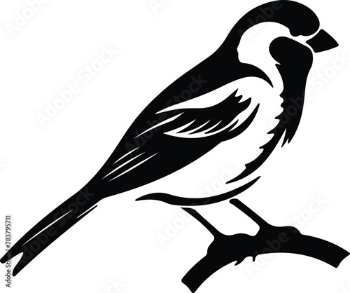 tree sparrow silhouette
