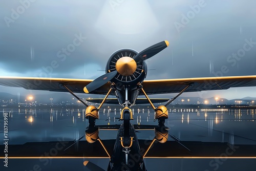 Vintage airplane show, aviation history, aircraft display, nostalgic and fascinating