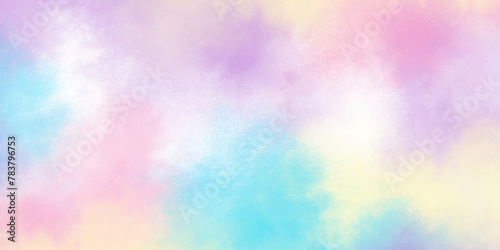 Abstract colorful watercolor background. Bright colors on white background. Digital art painting. Vector illustration.