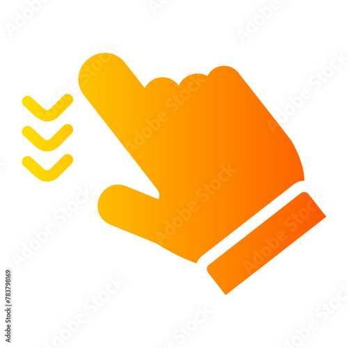 swipe down