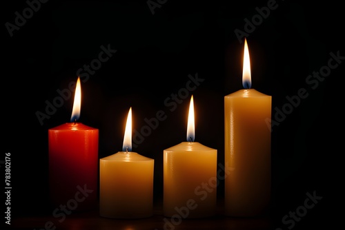 candles burning 