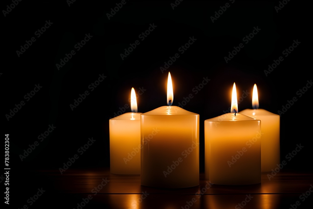 candles burning 