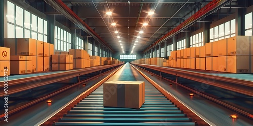 Efficient Packaging and Shipping in a Thriving Industrial Logistics Center