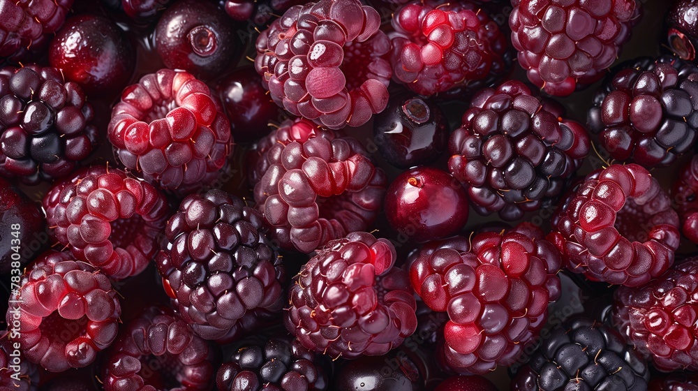 Assorted Fresh Berries Close-up