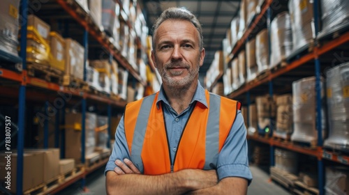 Confident Warehouse Worker Portrait