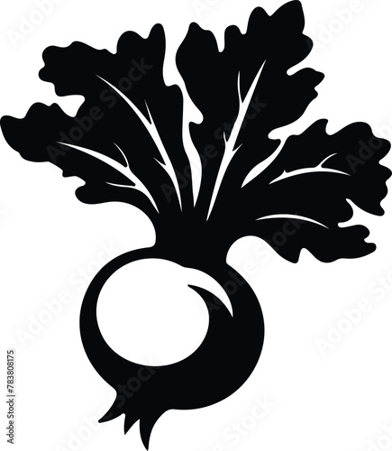 kohlrabi silhouette