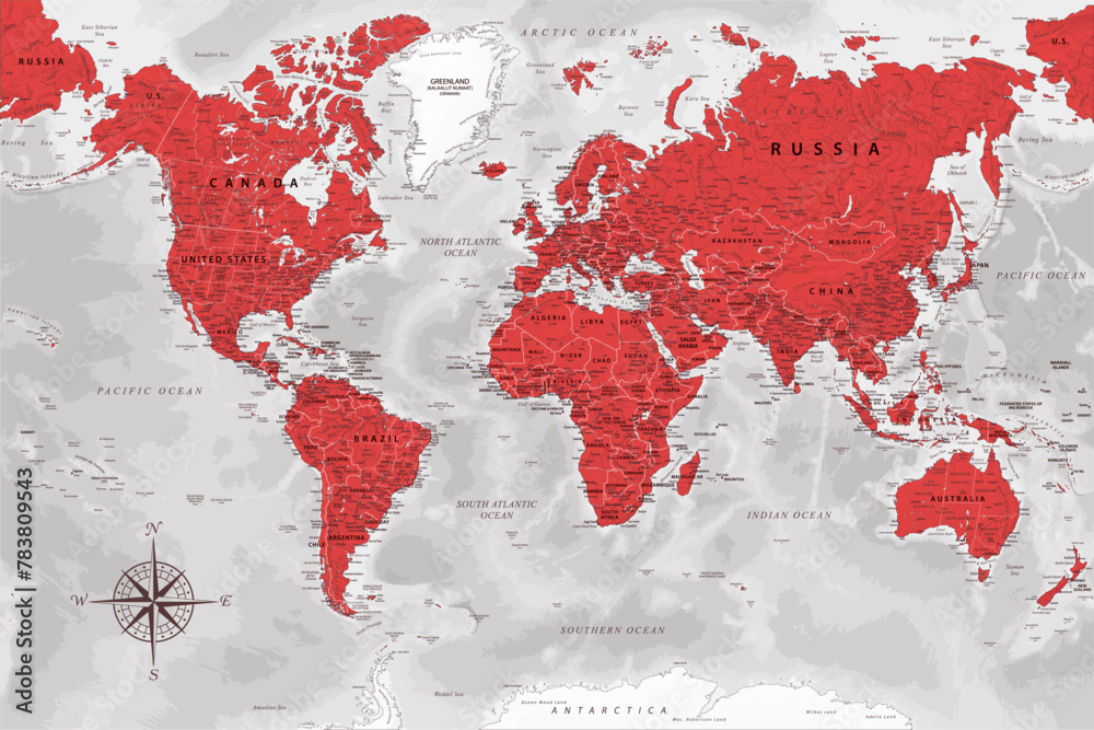 World Map In Depth World Map - Highly Detailed Vector Map of the World. Ideally for the ...
