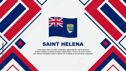 Wallpaper Mural Saint Helena Flag Abstract Background Design Template. Saint Helena Independence Day Banner Wallpaper Vector Illustration. Saint Helena Flag Torontodigital.ca