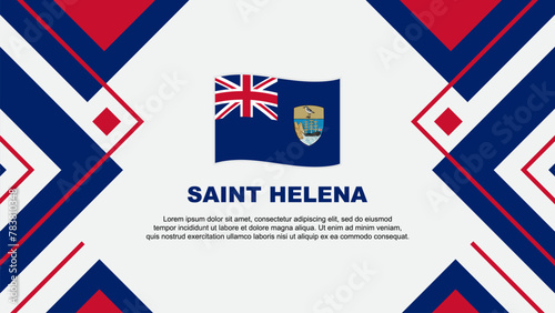 Wallpaper Mural Saint Helena Flag Abstract Background Design Template. Saint Helena Independence Day Banner Wallpaper Vector Illustration. Saint Helena Illustration Torontodigital.ca