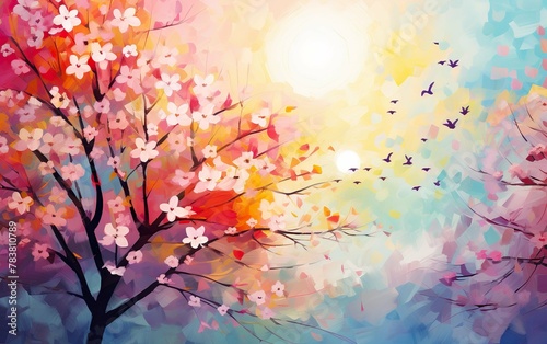 Colorful spring or nature background