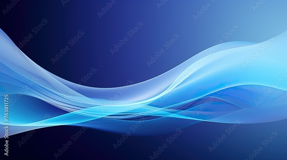 A blue abstract background featuring wavy patterns in shades of blue and purple. Generative AI A blue abstract background featuring wavy patterns in shades of blue and purple. Generative AI