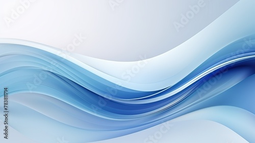A background featuring blue and white wavy lines creating an abstract and dynamic visual. Generative AI