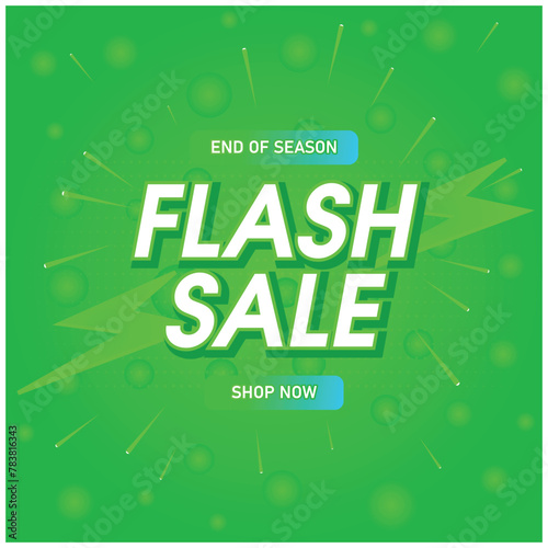 Flash Sale Post Design, Digital Marketing End of season sale, Shop now