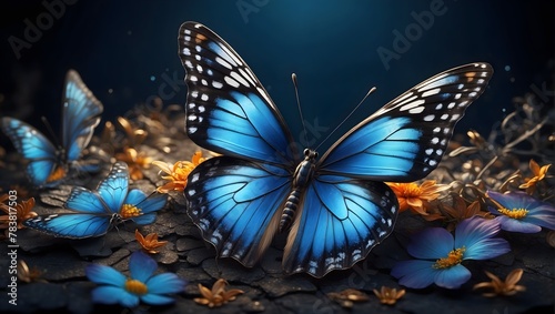 butterfly on a flower © Tanzeel