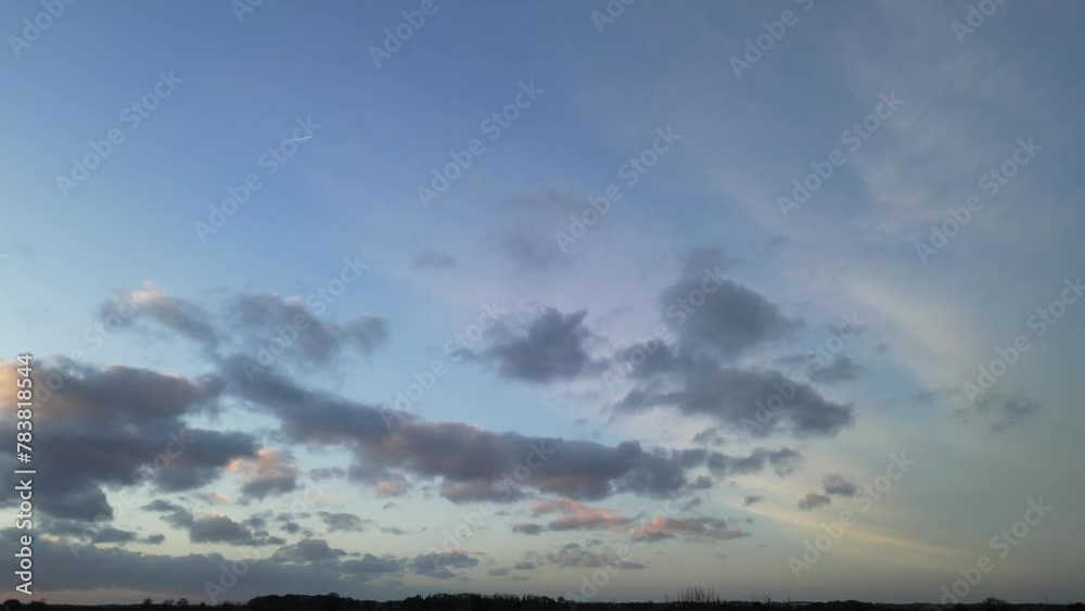 Sky and Clouds During Sunset over England Great Britain Sky and Clouds During Sunset over England Great Britain