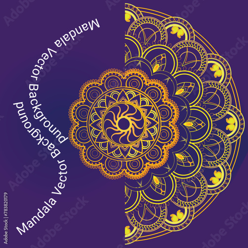 This is simple and vector Mandala Background and it is editable.