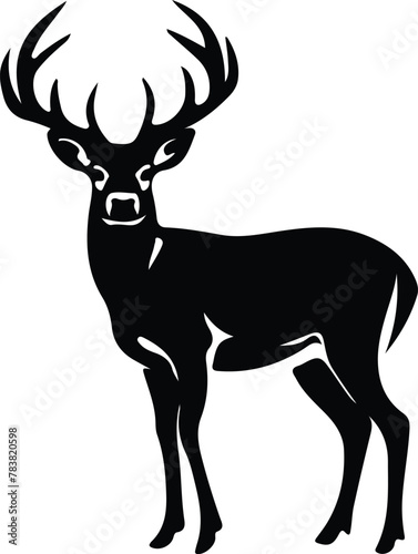 white-tailed deer silhouette