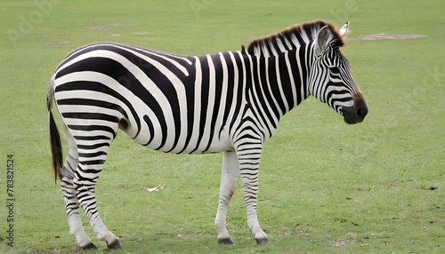 A Zebra In A Safari Park