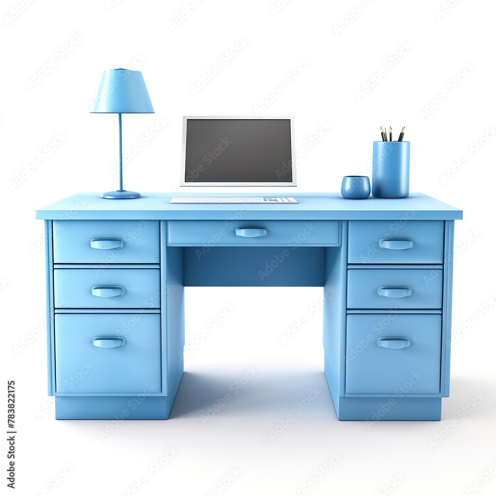 Computer desk powderblue Computer desk powderblue