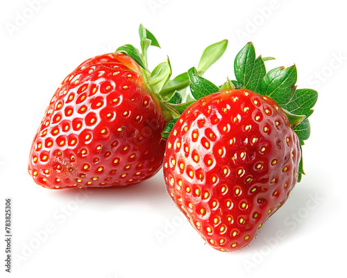 strawberries isolated on white background. © Cobalt