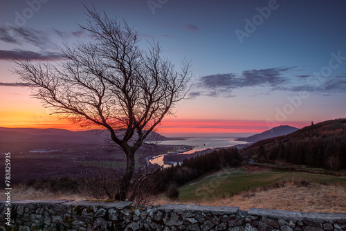 Sunrise from Flagstaff View Point, Newry, Northern Ireland  © agaglowala