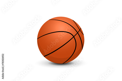 American Basket Ball vintage orange colour vector design © Bluesky images