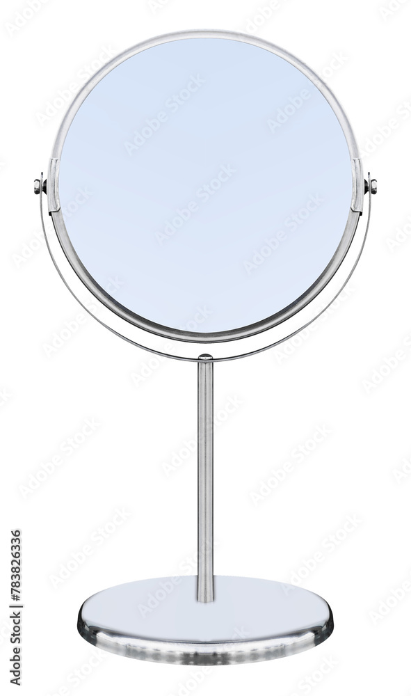 Round makeup mirror