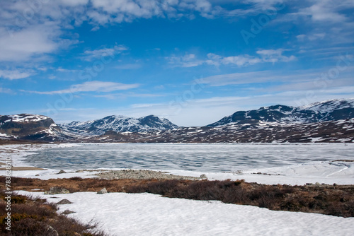 View of the Hallingskarvet National Park Norway, Scandinavia, Europe
