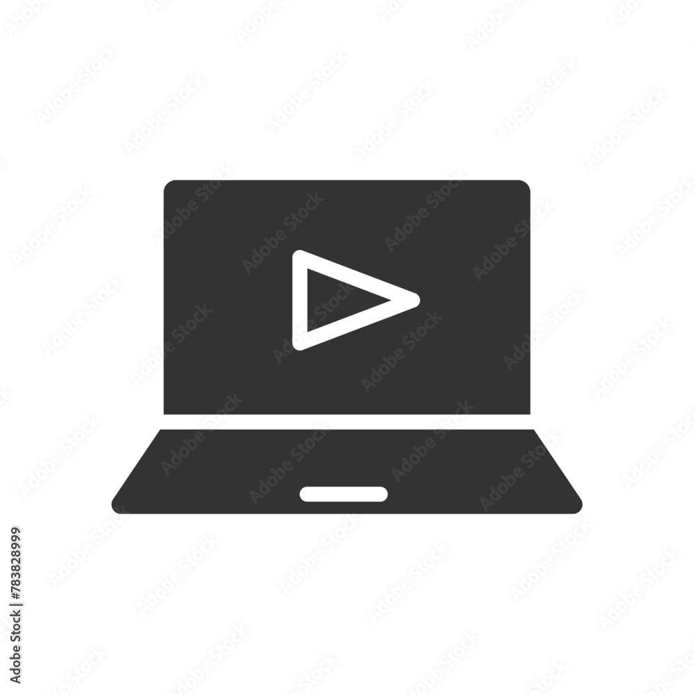 Laptop glyph vector icon isolated on white background. Laptop glyph vector icon for web, mobile and ui design Laptop glyph vector icon isolated on white background. Laptop glyph vector icon for web, mobile and ui design