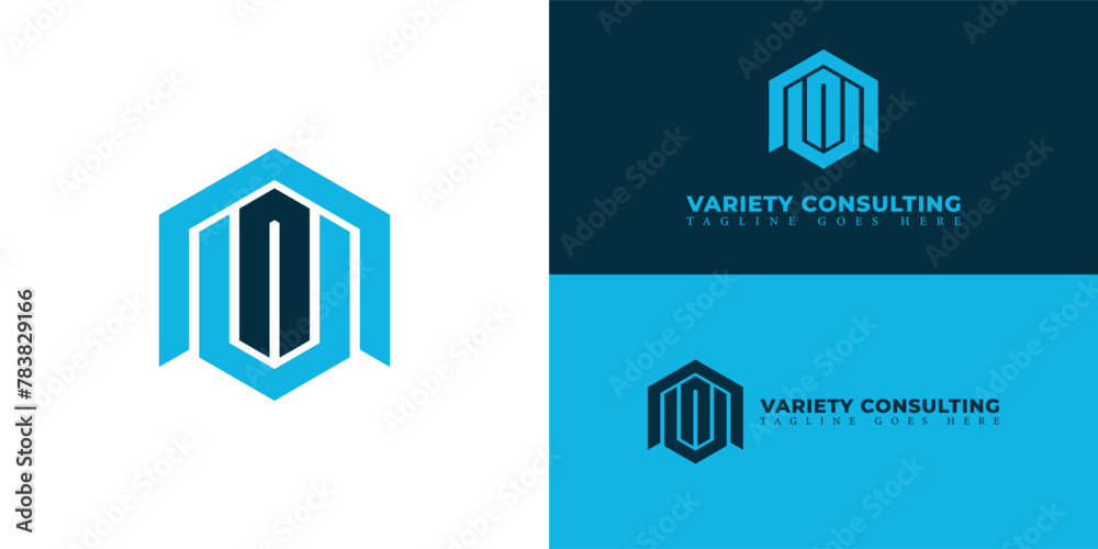 Abstract initial letter VC or CV logo in blue color isolated on multiple background colors. The logo is suitable for business consulting company logo icons to design inspiration templates. Abstract initial letter VC or CV logo in blue color isolated on multiple background colors. The logo is suitable for business consulting company logo icons to design inspiration templates.