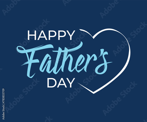 Happy fathers day social media post. Father's day greeting card. 