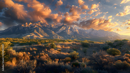 Sunset Serenade: A Majestic Display of New Mexico's Mountain Ranges photo