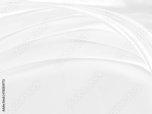 white shape beauty clean and soft fabric textured. bstract smooth curve decorate fashion textile background