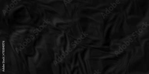 Black paper crumpled texture. black fabric crushed textured crumpled.