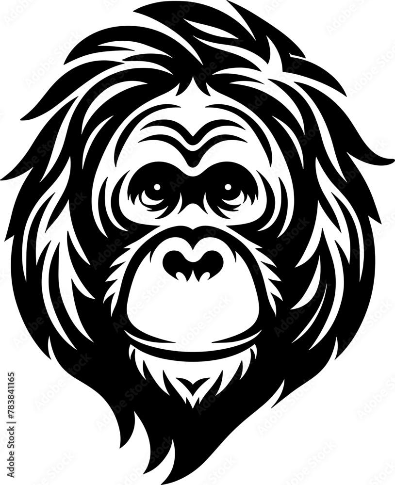 Orangutan Face