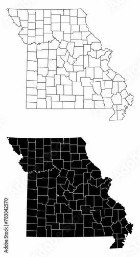 Missouri administrative maps photo