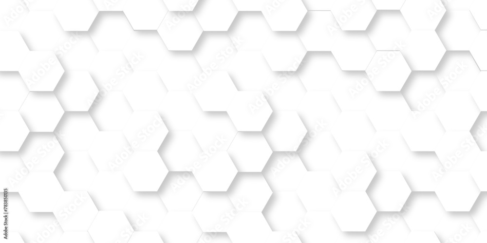 Background grid digital white creative mosaic light lines 3d Hexagonal structure futuristic white background and Embossed Hexagon , honeycomb white Background ,light and shadow ,Vector. Background grid digital white creative mosaic light lines 3d Hexagonal structure futuristic white background and Embossed Hexagon , honeycomb white Background ,light and shadow ,Vector.