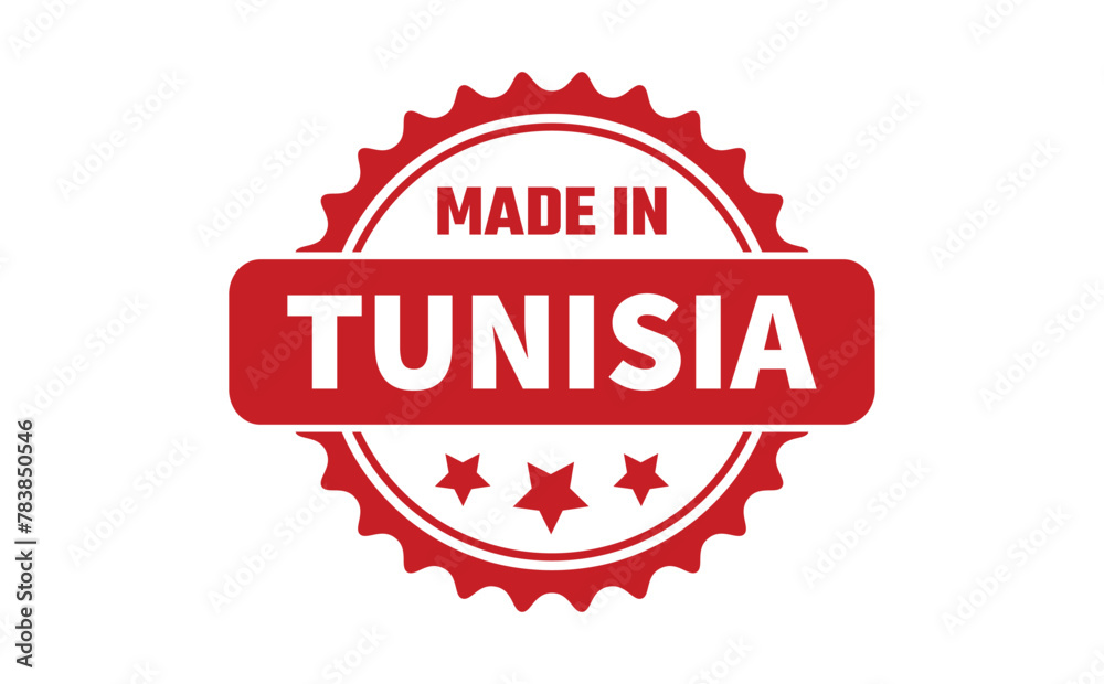 Made In Tunisia Rubber Stamp