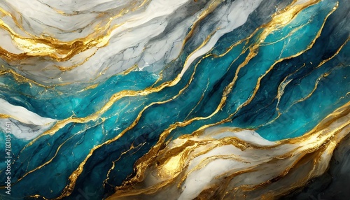 Blue background marble abstract texture pattern gold watercolor gray white dark paint green luxury. Background silver blue marble ombre wall color canvas fluid ink gradient water concrete wash art 