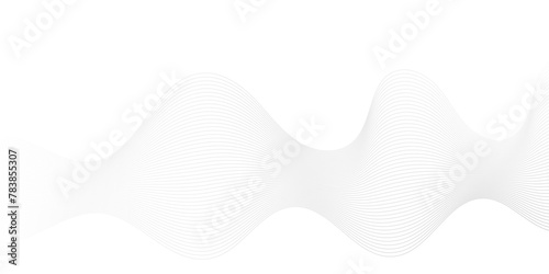 Abstract white digital blend wave lines and technology background. Modern white flowing wave lines and glowing moving lines. Futuristic technology and sound wave lines background.