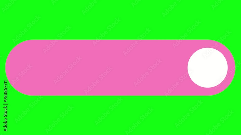 Graphic slider button on green chroma key.
Graphic slider button on green chroma key.