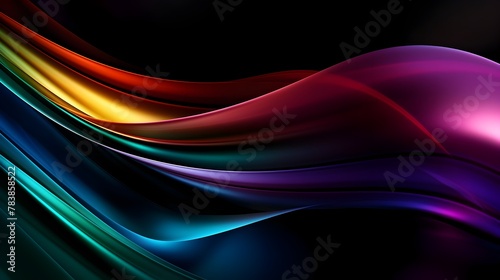 Luminous Serenity - Bright Wave Abstract Vibrant Vertical Wallpaper Design Futuristic Visualization of Flowing Energy and Captivating Chromatic
