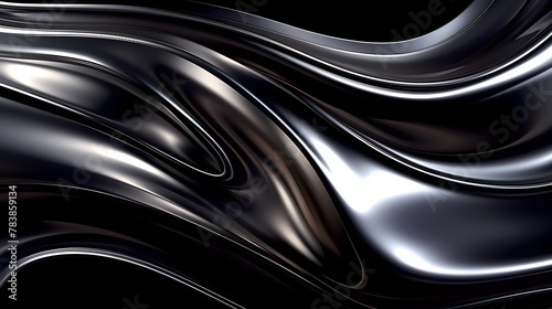 Mesmerizing Metallic Waves - Captivating Futuristic Abstract Liquid Motion Backdrop for Digital Art,Design,and Multimedia