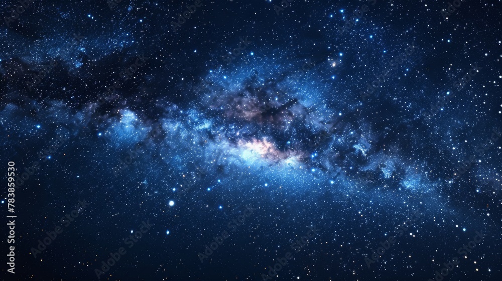 Space night sky blue background Space night sky blue background