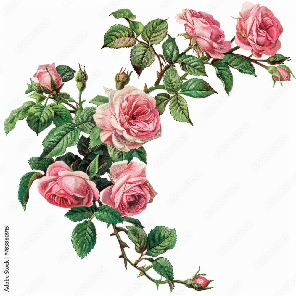 Naklejka premium Plant flower materials